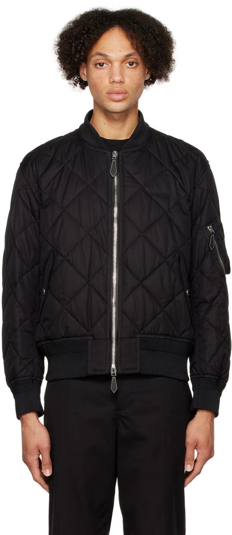 burberry bomber uomo|Nylon Bomber Jacket in Black .